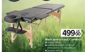 Carrefour Carrefour masă pentru masaj Ofertă