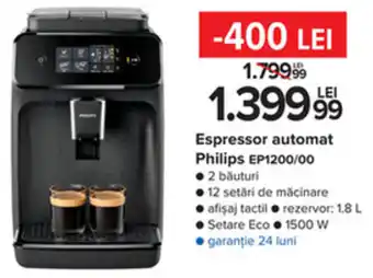 Carrefour Philips espressor automat ep1200/00 Ofertă