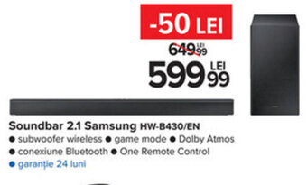 Carrefour Soundbar 2,1 Samsung hw-b430/en Ofertă