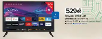 Carrefour Televizor Smart led smarttech 24hv10t1 hd Ofertă