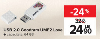 Carrefour Usb 2,0 Goodram ume2 love Ofertă