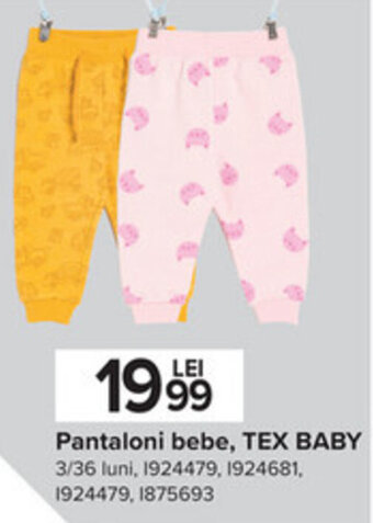 Pantaloni bebe, Tex baby