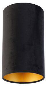 Favi Abajur din velur negru cu interior auriu 15/15/25 Ofertă