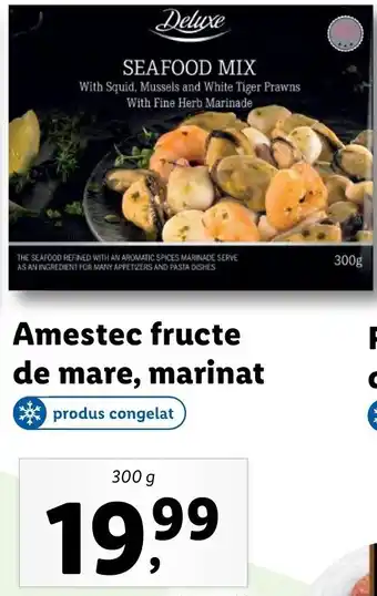 Lidl Deluxe amestec fructe de mare marinat 300g Ofertă