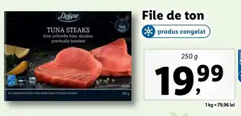 Lidl Deluxe file de ton 250g Ofertă