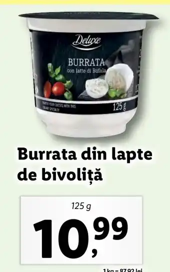 Deluxe burrata din lapte de bivoliță 125g
