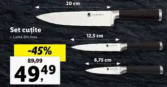 Lidl Masterpro set cuțite Ofertă