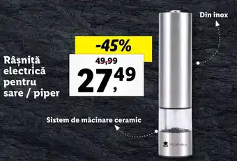 Lidl Masterpro râșniță electrică pentru sare / piper Ofertă