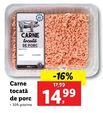 Lidl Carne tocată de porc 1kg Ofertă