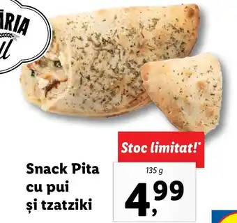 Lidl Lidl brutăria snack pita cu pui și tzatziki 135g Ofertă