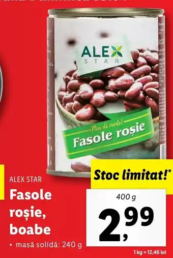 Alex star fasole roșie boabe 400g