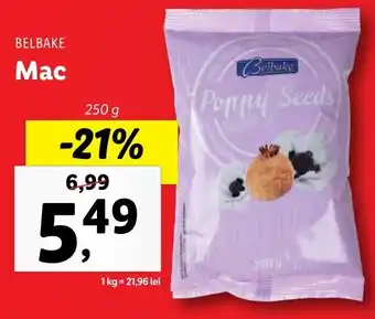 Lidl Belbake mac 250g Ofertă