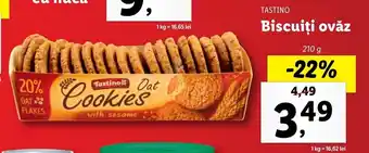 Lidl Tastino biscuiți ovăz 210g Ofertă