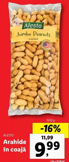 Lidl Alesto arahide în coajă 500g Ofertă
