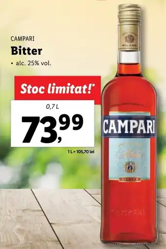 Lidl Campari bitter 0.7l Ofertă