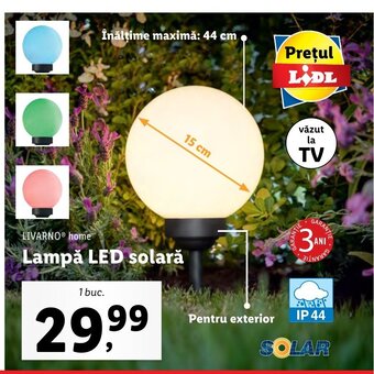 Lidl Livarno home lampă led solară 1 buc Ofertă