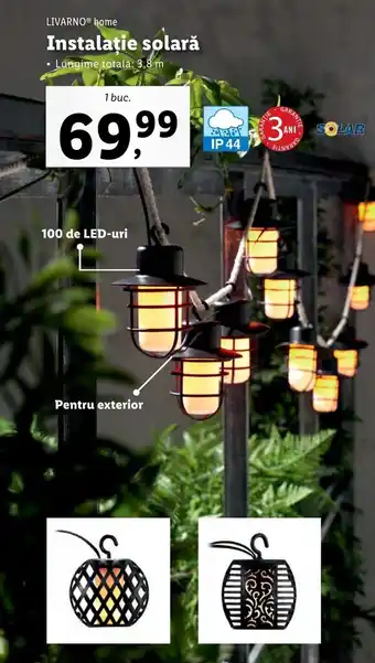 Lidl Livarno home instalație solară 1 buc Ofertă