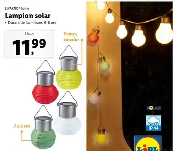 Livarno home lampion solar 1 buc