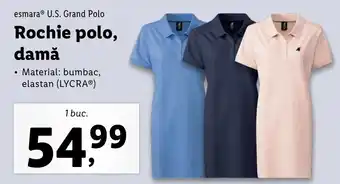 Lidl Esmara rochie polo damă 1 buc Ofertă