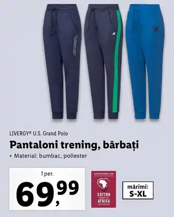Lidl Livergy pantaloni trening bărbați 1 per Ofertă