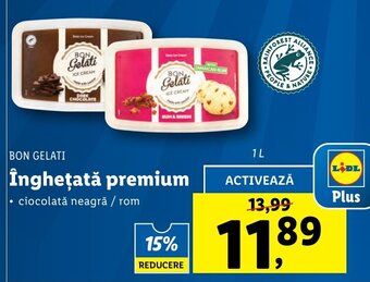 Bon gelati înghețată premium 1l