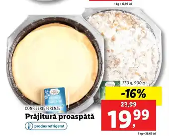 Lidl Confiserie firenze prăjitură proaspătă 750g / 900g Ofertă