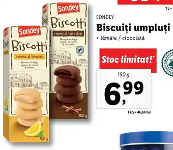 Lidl Sondey biscuiți umpluți 150g Ofertă