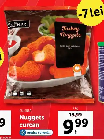 Lidl Culinea nuggets curcan 1kg Ofertă