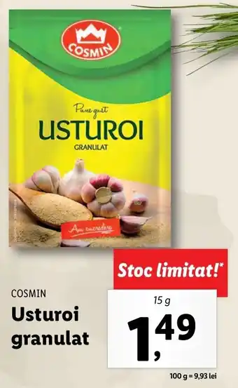 Lidl Cosmin usturoi granulat 15g Ofertă