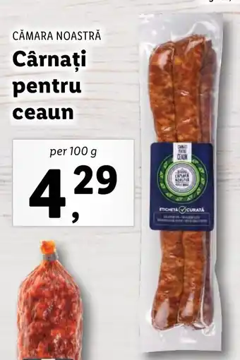 Lidl Cămara noastră cârnați pentru ceaun per 100g Ofertă