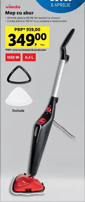 Vileda mop cu abur 1550w 1 buc