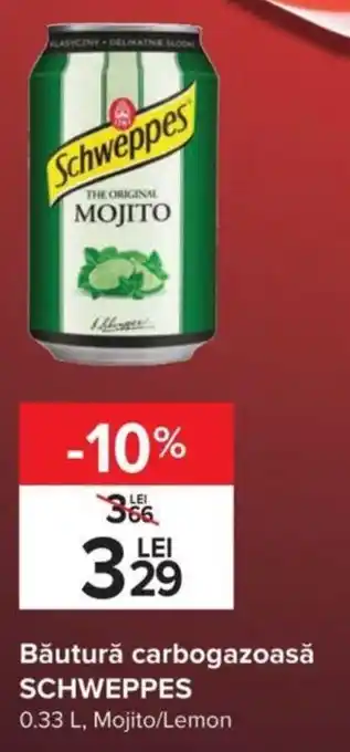 Carrefour Schweppes băutură carbogazoasă 0.33l Ofertă