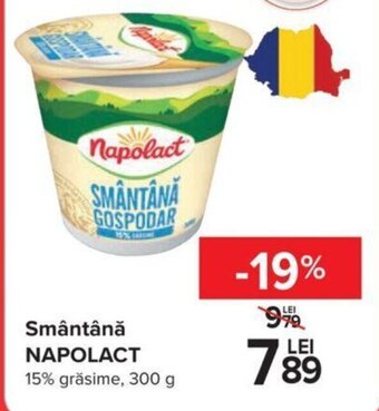 Carrefour Napolact smântână 300g Ofertă