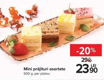 Carrefour Mini prăjituri asortate 500g Ofertă