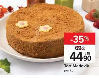 Carrefour Tort medovik per kg Ofertă