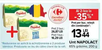Carrefour Napolact unt 200g Ofertă