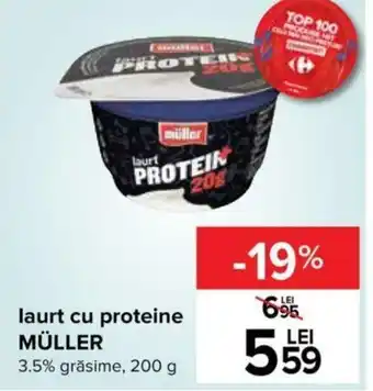 Carrefour Müller iaurt cu proteine 200g Ofertă