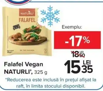 Carrefour Naturli' falafel vegan 325g Ofertă