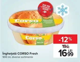 Carrefour Corso fresh înghețată 900ml Ofertă