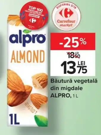 Carrefour Alpro băutură vegetală din migdale 1l Ofertă