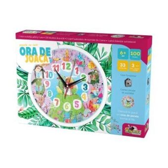 Puzzle cu ceas noriel, ora de joaca - animale