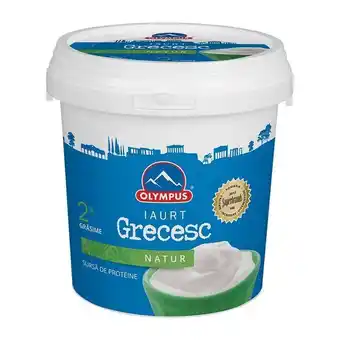 Auchan Iaurt grecesc natur olympus 2% grasime, 900 g Ofertă