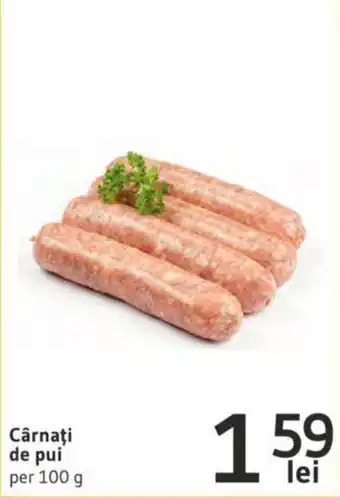 Supeco Cărnați de pui per 100g Ofertă