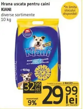 Supeco Kiani Hrana uscata 10kg Ofertă
