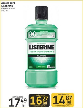 Supeco Listerine Apă de gură 500ml Ofertă