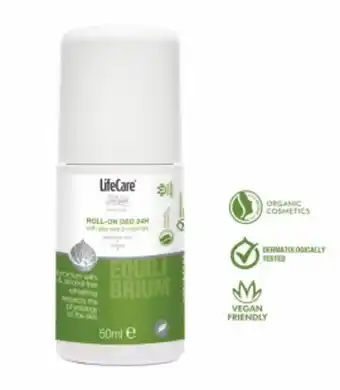 Life Care Deodorant roll-on cu aloe vera si rozmarin bio, equilibrium, life care® Ofertă