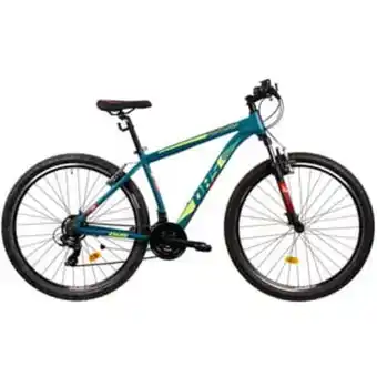 Bicicleta mtb dhs terrana 2923 l, roata 29, 21 viteze, schimbator shimano, frana v-brake, verde