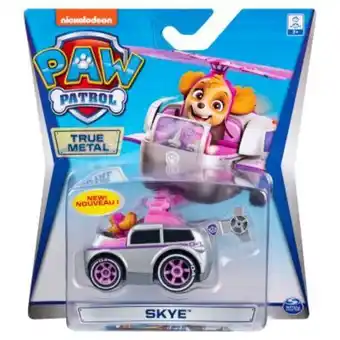 Masinuta cu figurina paw patrol true metal, skye 20120842