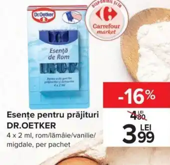 Dr. Oetker esențe pentru prăjituri 4 x 2ml