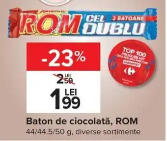 Rom baton de ciocolată 44 / 44.5 / 50g